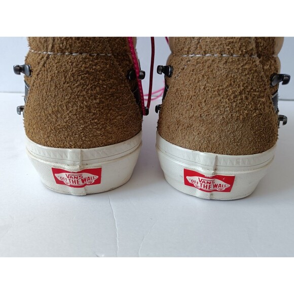 Vans Sk8-Hi Echo DX Shoes Men's 10 Hairy Suede Brown Beige - Picture 7 of 9